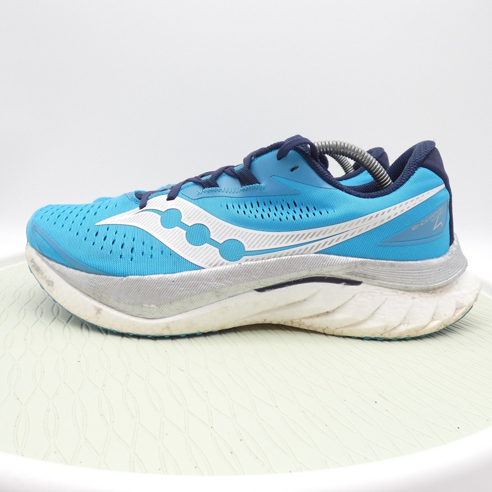 Saucony Endorphin Speed 2 Mens Blue Silver Running Shoes Sneakers Size 10.5